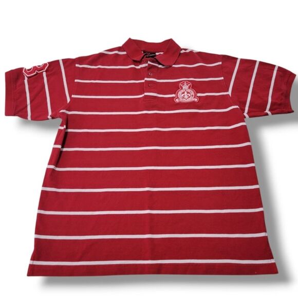 Red Ape Shirt Size Medium Men's Polo Shirt Casual Preppy Rugby Style Embroidered - Picture 1 of 7